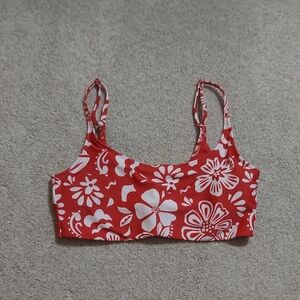 Old Navy Floral Scoop Bikini Top